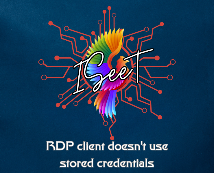 RDP client doesn’t use stored credentials