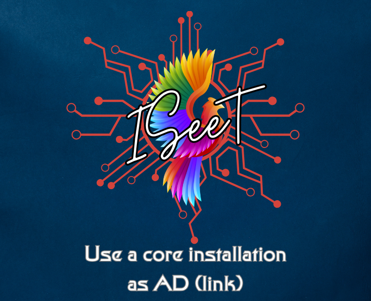 Use a core installation as AD (link)